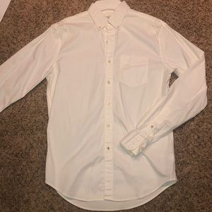 AE white long sleeve button up